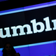 The Tumblr logo displayed at Nasdaq.